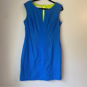 Donna Ricco Eyelet Lined Dress